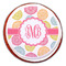 Doily Pattern Printed Icing Circle - Large - On Cookie