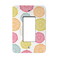 Doily Pattern Rocker Style Light Switch Cover - Single Switch