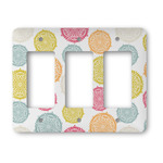 Doily Pattern Rocker Style Light Switch Cover - Three Switch