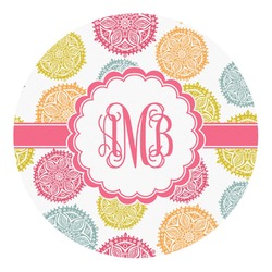 Doily Pattern Round Decal - XLarge (Personalized)