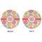 Doily Pattern Round Linen Placemats - APPROVAL (double sided)