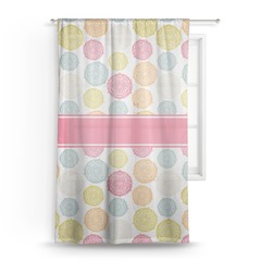 Doily Pattern Sheer Curtain - 50"x84"