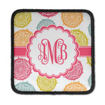 Doily Pattern Iron On Square Patch w/ Monogram