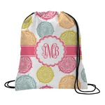 Doily Pattern Drawstring Backpack - Large (Personalized)