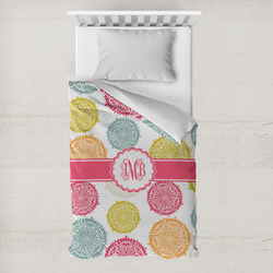 Doily Pattern Toddler Duvet Cover w/ Monogram