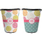 Doily Pattern Trash Can Black - Front and Back - Apvl