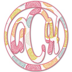 Doily Pattern Monogram Decal - Small (Personalized)