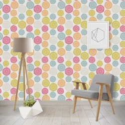 Doily Pattern Wallpaper & Surface Covering (Water Activated - Removable)
