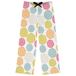 Doily Pattern Womens Pajama Pants - 2XL