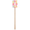 Doily Pattern Wooden 6.25" Stir Stick - Rectangular - Single Stick