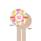 Doily Pattern Wooden 6" Stir Stick - Round - Single Sided - Front & Back