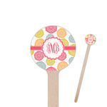 Doily Pattern 7.5" Round Wooden Stir Sticks - Single Sided (Personalized)