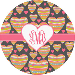 Hearts Multipurpose Round Labels - 1" (Personalized)