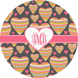 Hearts Multipurpose Round Labels - 5" (Personalized)