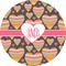 Hearts 5" Multipurpose Round Label - Single Sticker