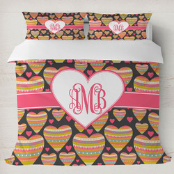 Hearts Duvet Cover Set - King (Personalized)