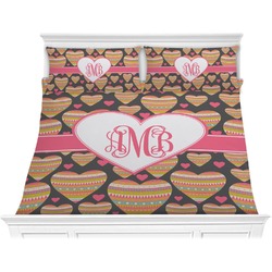 Hearts Comforter Set - King (Personalized)