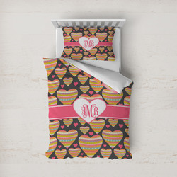 Hearts Duvet Cover Set - Twin (Personalized)