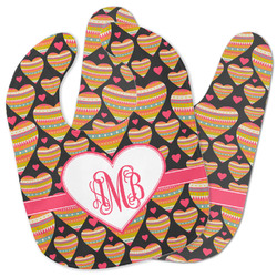 Hearts Baby Bib w/ Monogram