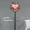 Hearts Black Plastic 5.5" Stir Stick - Round - Main