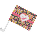 Hearts Car Flag - Small w/ Monogram