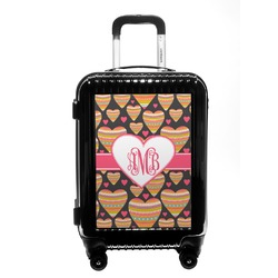 Hearts Carry On Hard Shell Suitcase (Personalized)