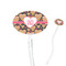 Hearts Clear Plastic 7" Stir Stick - Oval - Closeup