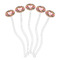 Hearts Clear Plastic 7" Stir Stick - Oval - Fan