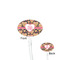 Hearts Clear Plastic 7" Stir Stick - Oval - Front & Back