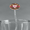 Hearts Clear Plastic 7" Stir Stick - Oval - Main