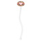 Hearts Clear Plastic 7" Stir Stick - Oval - Single Stick