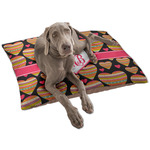 Hearts Dog Bed - Large w/ Monogram