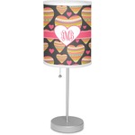 Hearts 7" Drum Lamp with Shade Linen (Personalized)