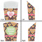 Hearts French Fry Favor Box - Front & Back View