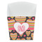 Hearts French Fry Favor Box - Front View