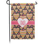 Hearts Small Garden Flag - Single Sided w/ Monograms