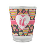 Hearts Glass Shot Glass - 1.5 oz - Single (Personalized)