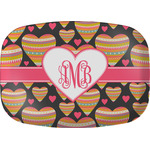 Hearts Melamine Platter w/ Monogram