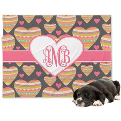 Hearts Dog Blanket - Large (Personalized)