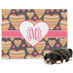Hearts Dog Blanket - Regular (Personalized)