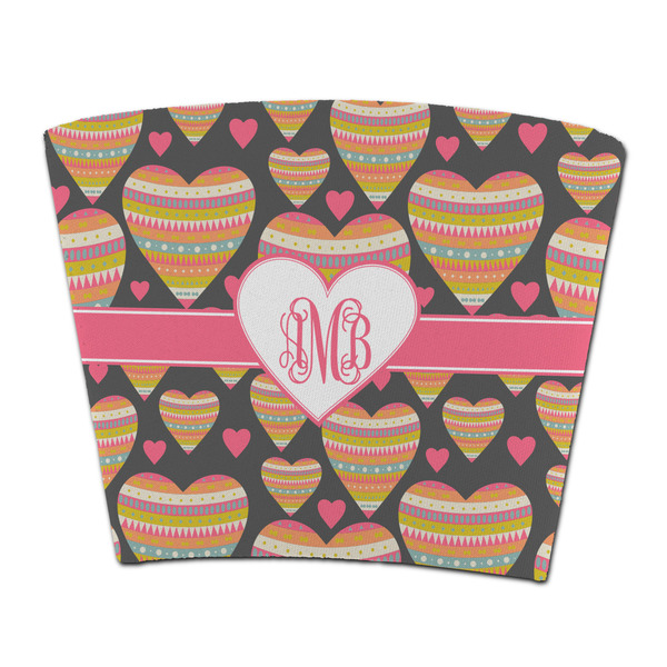 Custom Hearts Party Cup Sleeve - without bottom (Personalized)