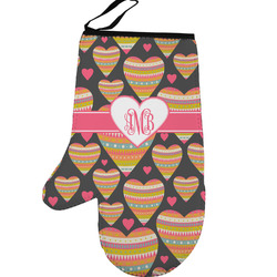 Hearts Left Oven Mitt (Personalized)