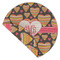 Hearts Round Linen Placemats - Front (folded corner double sided)