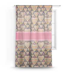 Hearts Sheer Curtain - 50"x84"