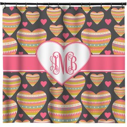 Hearts Shower Curtain - 71" x 74" (Personalized)