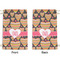 Hearts Small Laundry Bag - Front & Back View