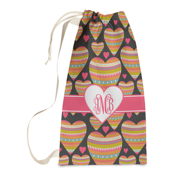 Custom Hearts Laundry Bags - Small (Personalized)