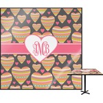 Hearts Square Table Top - 24" (Personalized)