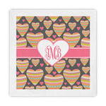 Hearts Standard Decorative Napkins (Personalized)