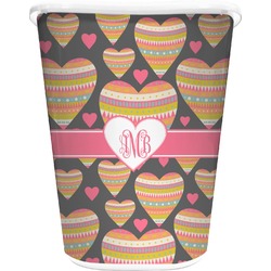 Hearts Waste Basket (Personalized)